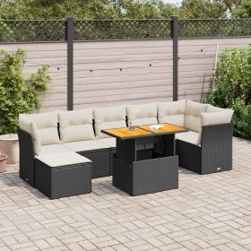 Garden Sofa Set Adjustable Armrests Outdoor Sofa Set Rectangular