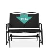 Mesh Patio Loveseat Swing Glider Rocker with Armrests