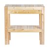 Adjustable Cedar Wood Garden Storage Shelves - Made In USA