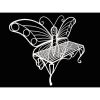 Modern Outdoor Butterfly Garden Bench Metal Finish