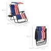 Zero Gravity Reclining Patio Lounge Chair with Canopy