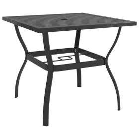 Patio Table 32.1"x32.1"x28.3" Steel (Color: Anthracite)