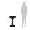 Outdoor Garden Fiberglass Bird Bath in Stone Finish