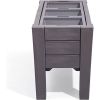 Rectangular Plastic Raised Garden Bed Planter Box