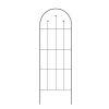 Outdoor 80-inch Tall Garden Trellis in Powder Coated Steel Finish
