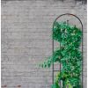 Outdoor 80-inch Tall Garden Trellis in Powder Coated Steel Finish