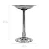 Outdoor Weather Resistant Polyresin Bird Bath in Rustic Aged Finish