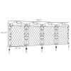 Steel Foldable Fence Trellis Panel Animal Barrier