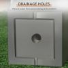 Set of 2 Modern Lightweight Outdoor Patio Flower Pot Planter Box